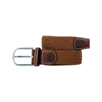 Billybelt - Gevlochten elastische riem Kameelbruin | - Ohlala