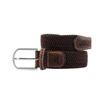 Billybelt - Gevlochten elastische riem Bladbruin | - Ohlala