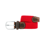 Billybelt - Gevlochten elastische riem Granaatappelrood | - Ohlala