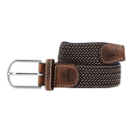 Billybelt - Ceinture tressée Havane marron/ noir | - Ohlala