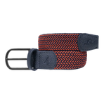 Billybelt - Ceinture tressée Kyoto noir/ rouge | - Ohlala