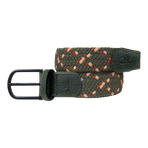 Billybelt - Ceinture tressée Orenoque vert/ rouge/ beige | - Ohlala