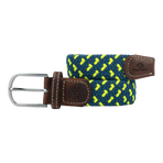 Billybelt - Ceinture tressée Split bleu/ jaune | - Ohlala