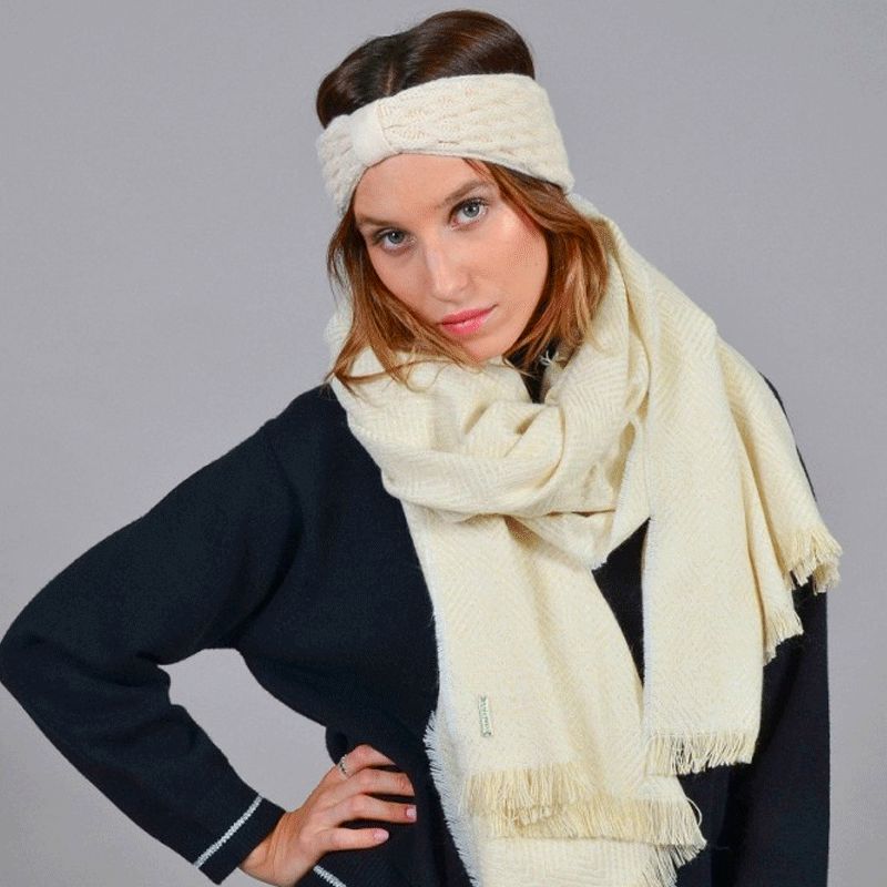 Acheter Large tricot bandeau en laine hiver chaud oreille bandeau