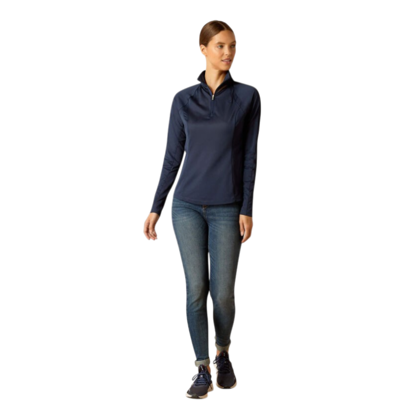 Ariat - Baselayer manches longues femme Sunstopper 3.0 marine | - Ohlala