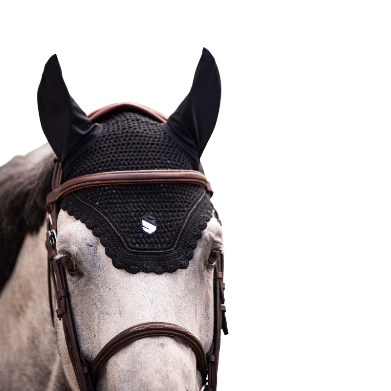 Samshield - Bonnet pour chevaux Embroidery noir | - Ohlala