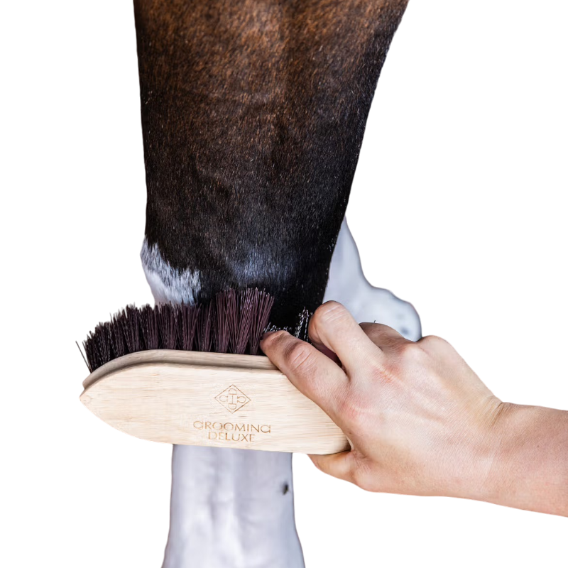 Grooming Deluxe - Bouchon en bois à poils courts et durs marron