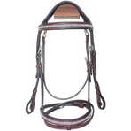 Canter - Bridon muserolle croisée Mylord marron/ argent | - Ohlala