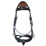 Canter - Bridon muserolle croisée Mylord noir/ gris | - Ohlala