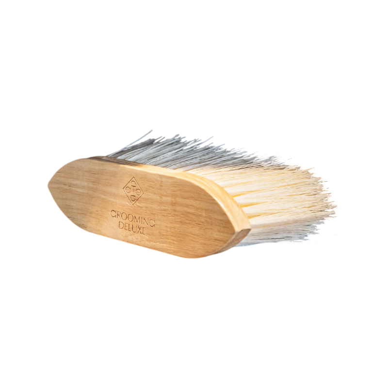 Grooming Deluxe - Brosse douce en bois à poils long naturel