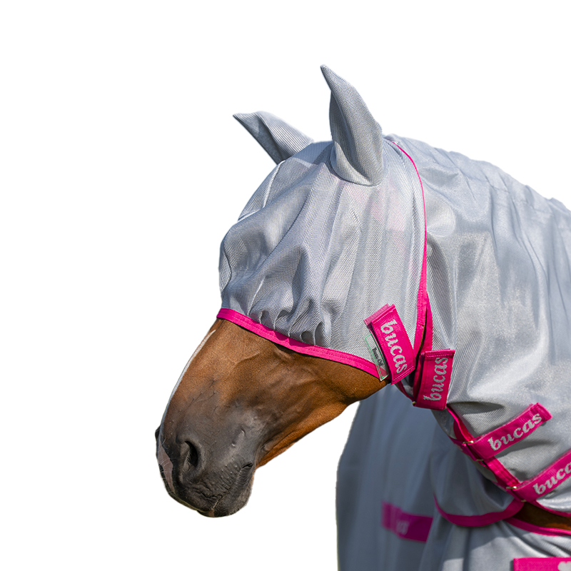 Bucas - Masque anti-mouches Buzz-off bleu/ blossom | - Ohlala