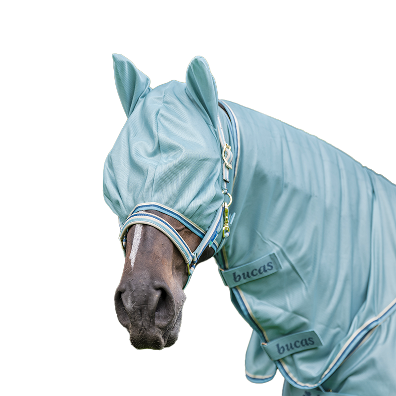 Bucas - Vliegenmasker Freedom turquoise | - Ohlala