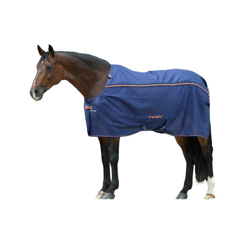 Bucas - Couverture d'extérieur Therapy Mesh Cooler marine/ orange