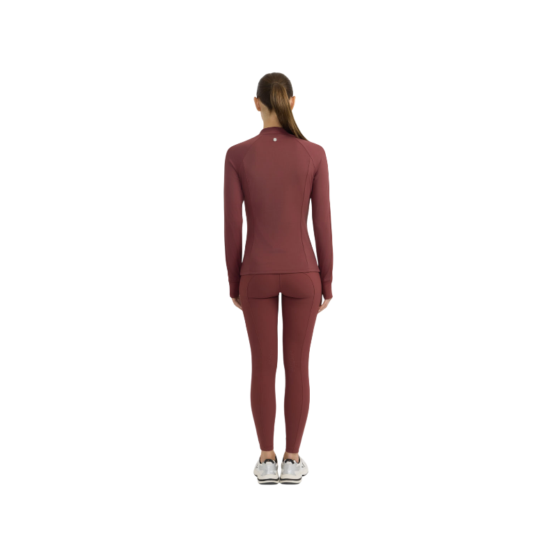 Harcour - T-shirt manches longues technique femme Calista vigne