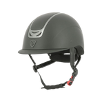 Equithème - Rijhelm Pepit zwart/chroom metallic | - Ohlala