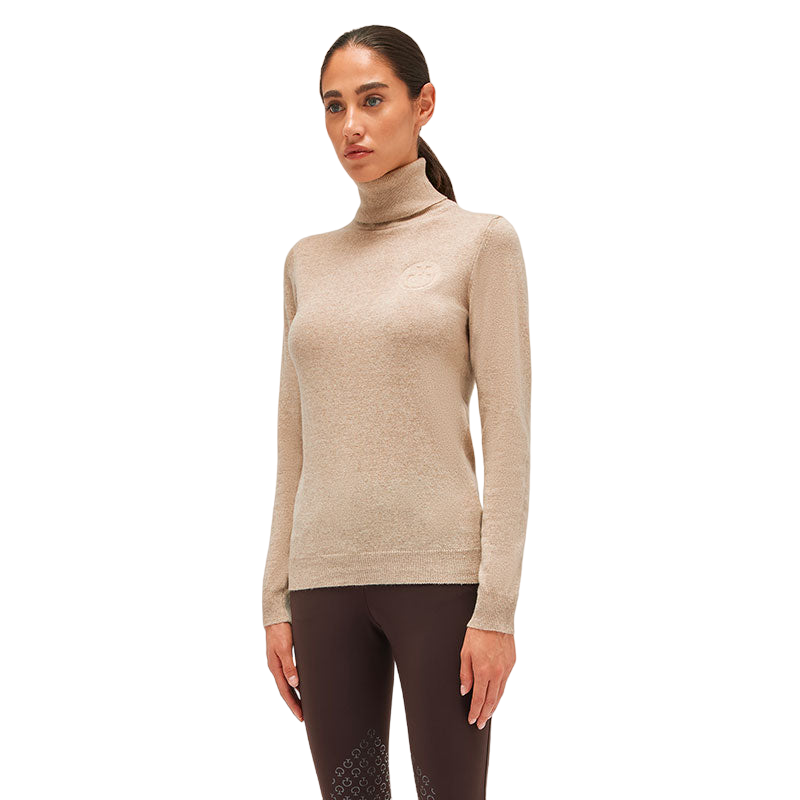 Pull col roulé doublé - Pull d'hiver - Femme - Doublure polaire - Pull chaud  - Pull