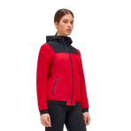 Cavalleria Toscana - Veste manches longues femme Softshell rouge et noir | - Ohlala