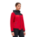 Cavalleria Toscana - Dames Softshell Jasje met Lange Mouwen Rood en Zwart | - Ohlala