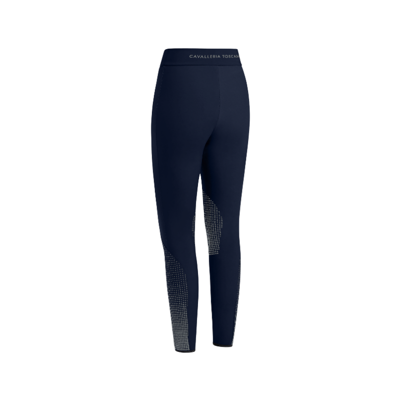 Cavalleria Toscana - Legging d'équitation femme doublé polaire Pop Art marine | - Ohlala