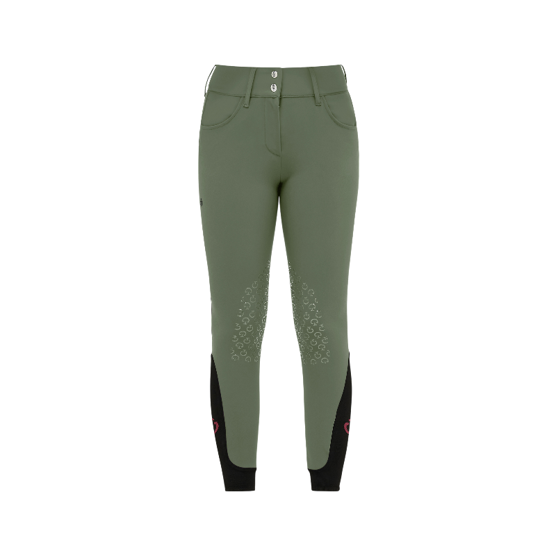 Cavalleria Toscana - Pantalon d'équitation femme Américain taille haute forest green | - Ohlala