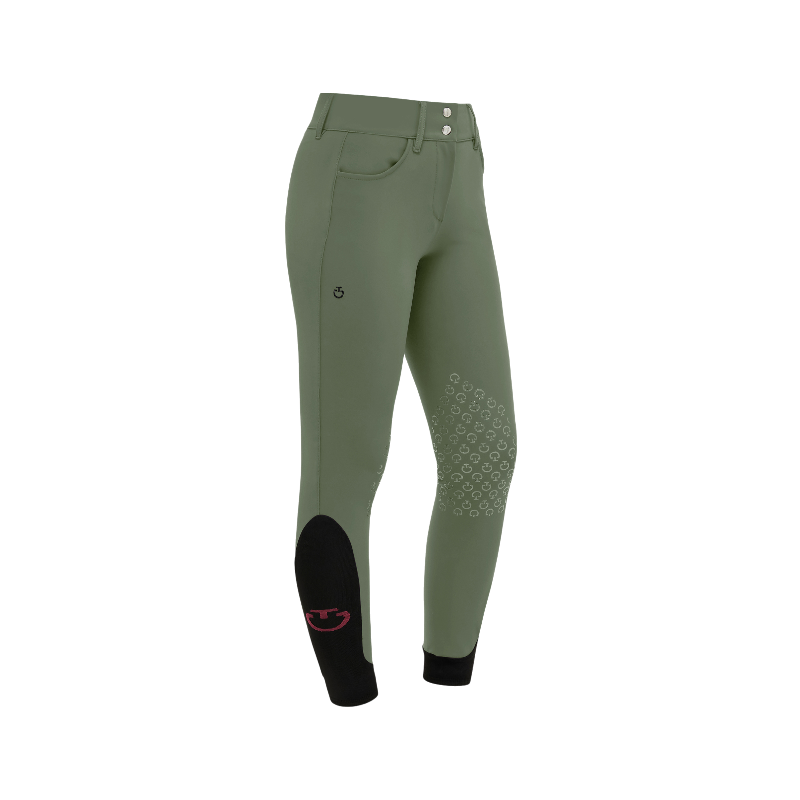 Cavalleria Toscana - Pantalon d'équitation femme Américain taille haute forest green | - Ohlala