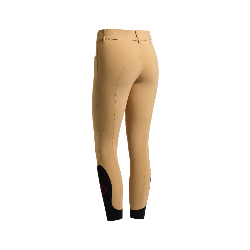 Cavalleria Toscana - Pantalon d'équitation femme Americain taille haute tan