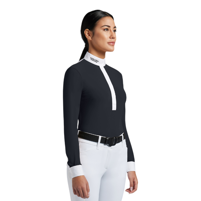 Polo Concours Equitation Polo Equitation Manches Longues Femme