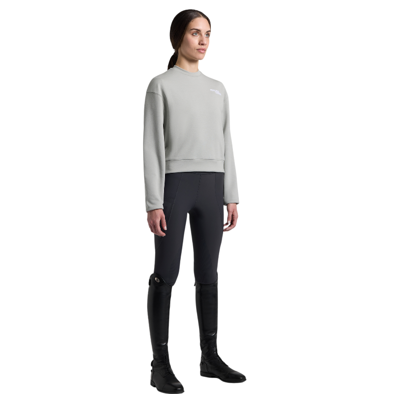 Cavalleria Toscana - Sweat manches longues femme Crew Neck agave