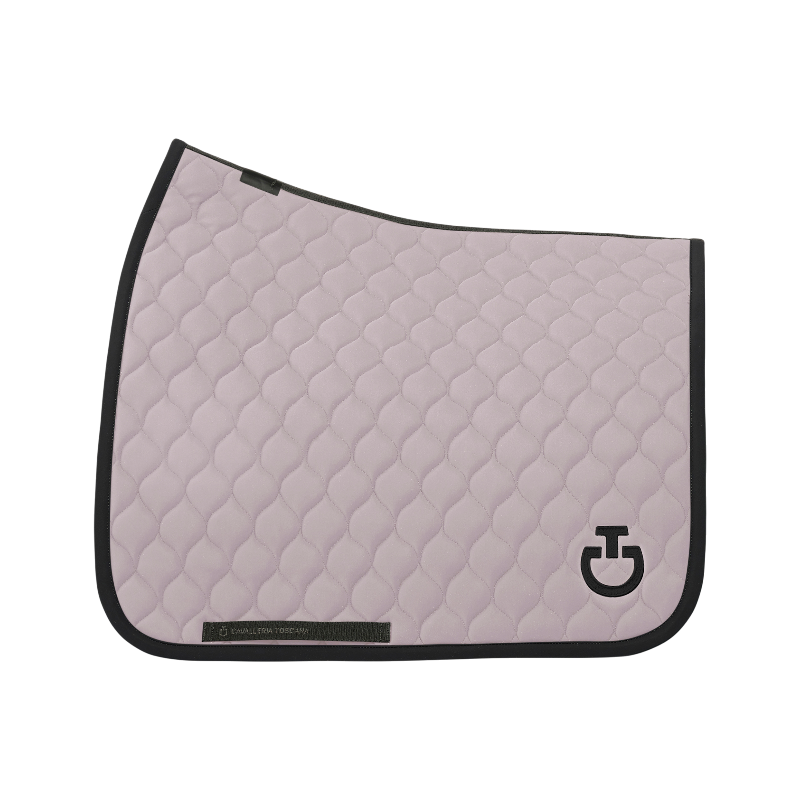 Cavalleria Toscana - Tapis de dressage Circular Quilted Jersey violet ice/ noir | - Ohlala