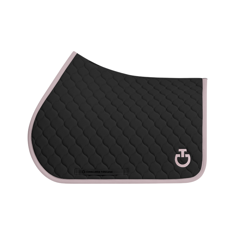 Cavalleria Toscana - Tapis de selle Circular Quilted noir/ violet ice | - Ohlala