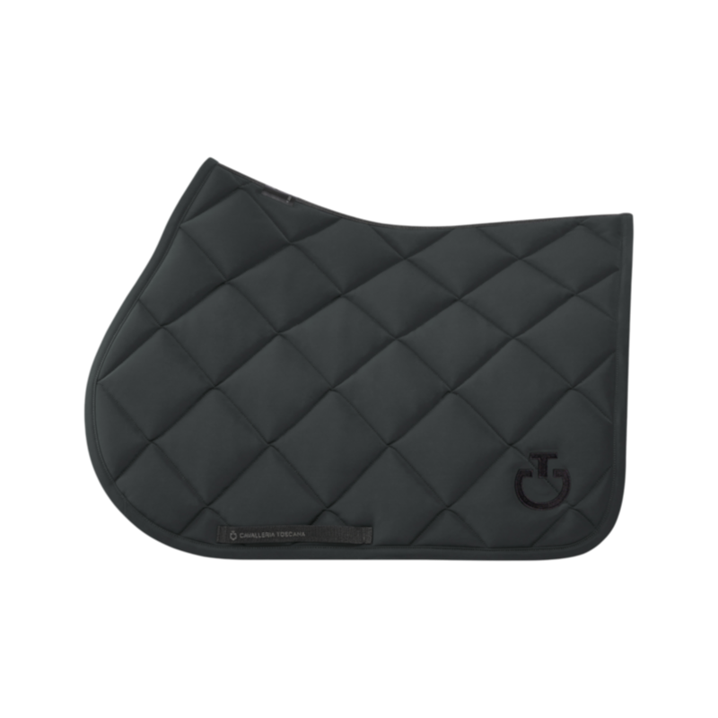 Cavalleria Toscana - Tapis de selle Diamond Quilted Jersey anthracite