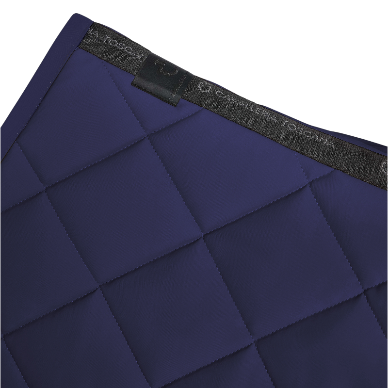 Cavalleria Toscana - Tapis de selle Diamond Quilted Jersey midnight blue | - Ohlala