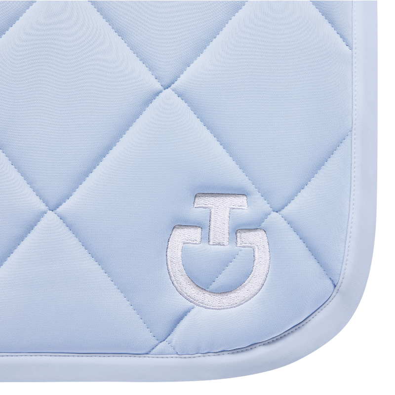 Cavalleria Toscana - Tapis de selle Diamond Quilted Jersey sky blue | - Ohlala