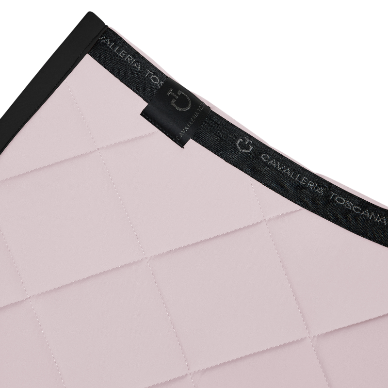 Cavalleria Toscana - Tapis de selle Diamond Quilted Jersey violet ice/ noir | - Ohlala