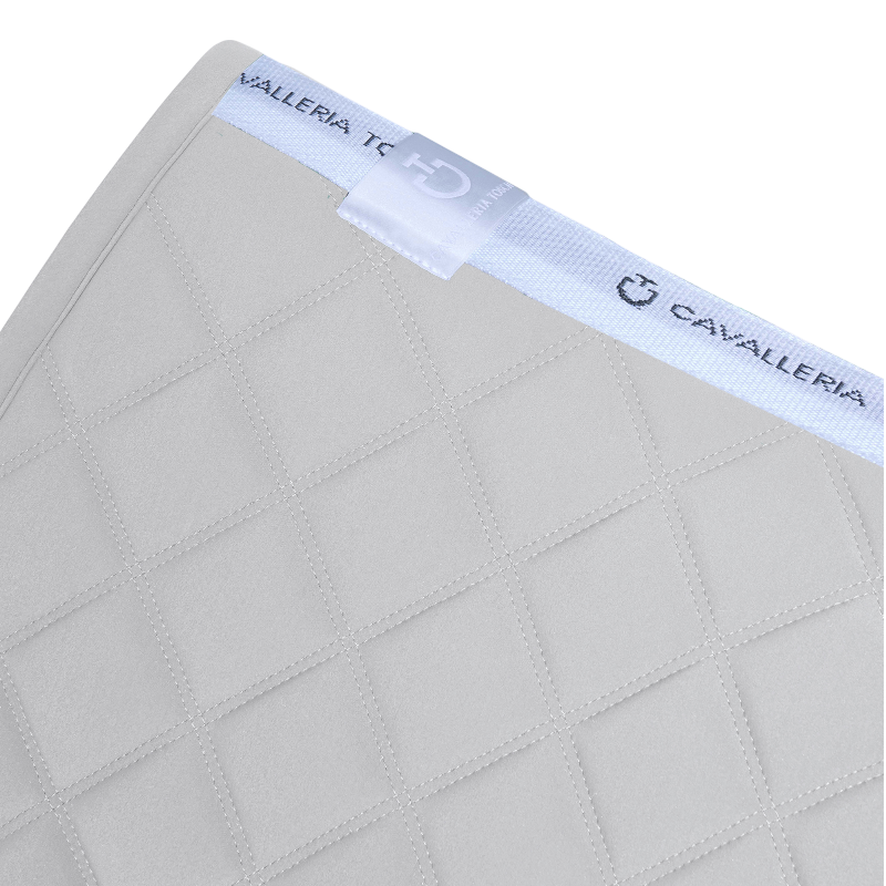 Cavalleria Toscana - Tapis de selle Diamonds and Lines Quilted light grey | - Ohlala