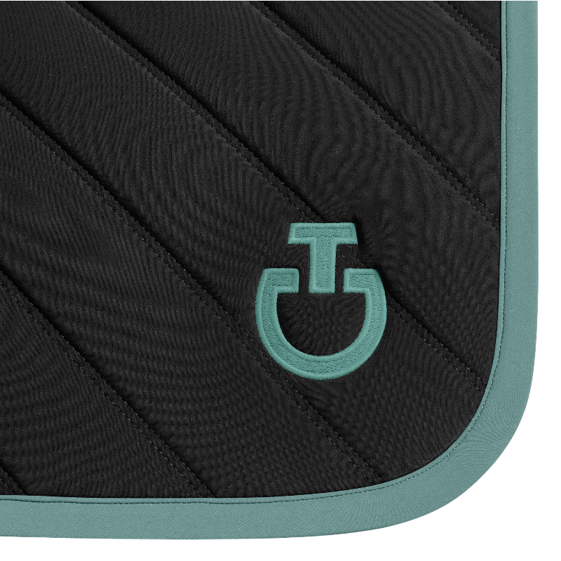 Cavalleria Toscana - Tapis de selle Diamonds and Lines Quilted noir/ mint