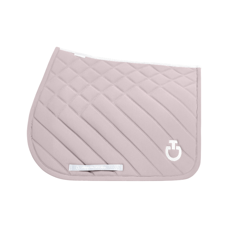 Cavalleria Toscana - Tapis de selle Diamonds and Lines violet ice