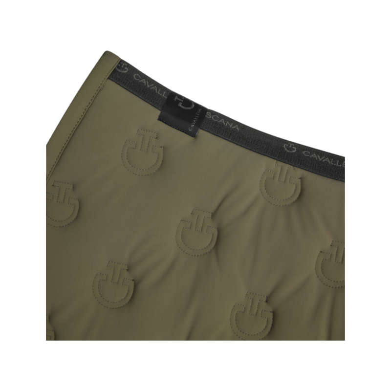 Cavalleria Toscana - Tapis de selle Logo Quilted winter moss