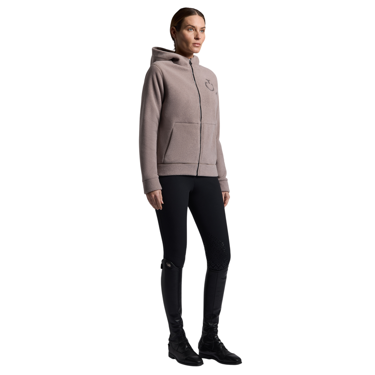 Cavalleria Toscana - Veste manches longues femme Fleece Zip cypria