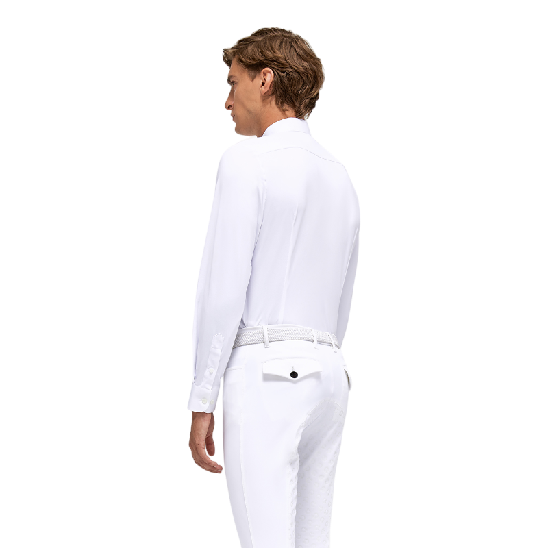 Cavalleria Toscana - Chemise de concours manches longues homme Guibert blanc | - Ohlala