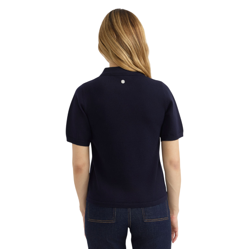 Harcour - Polo manches courtes femme Cherry marine