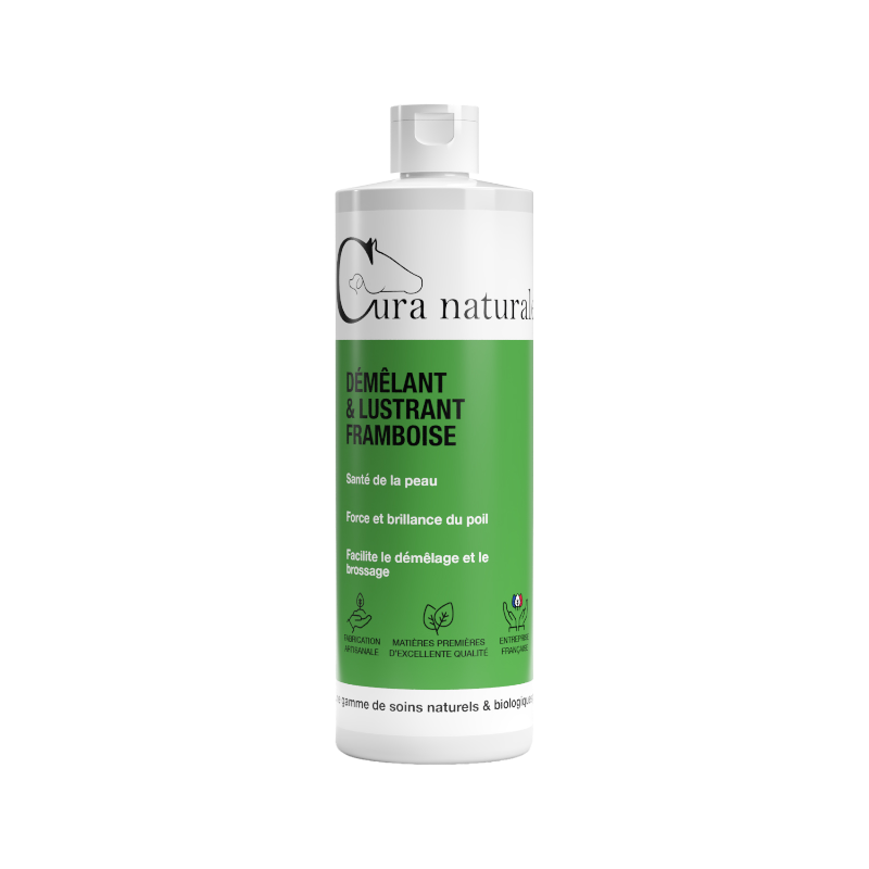 Cura Naturale - Ontklitter en glansproduct voor paarden met framboos | - Ohlala