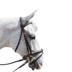 Canter - Bridon Euro pull back met bruine teugels | - Ohlala