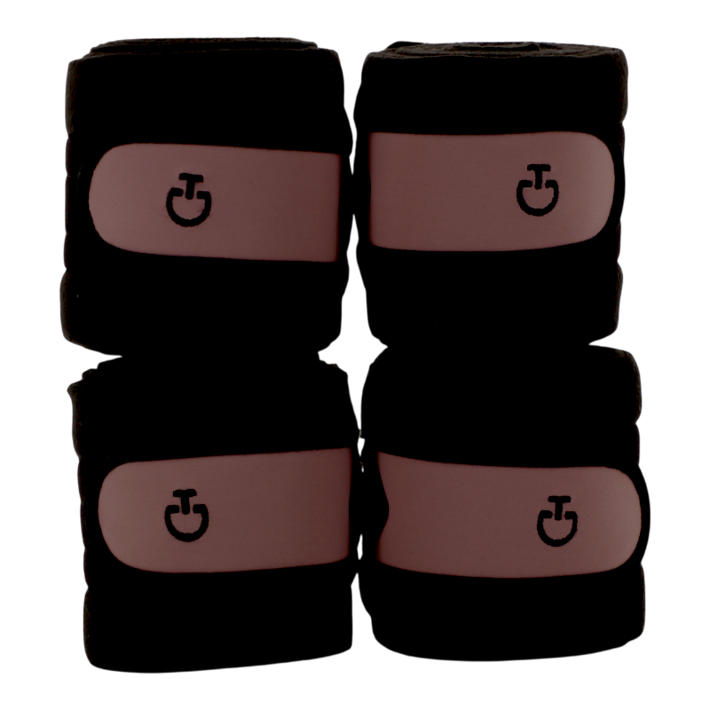 Cavalleria Toscana - Polo bandages 4 Tech zwart/lila (x4) | - Ohlala