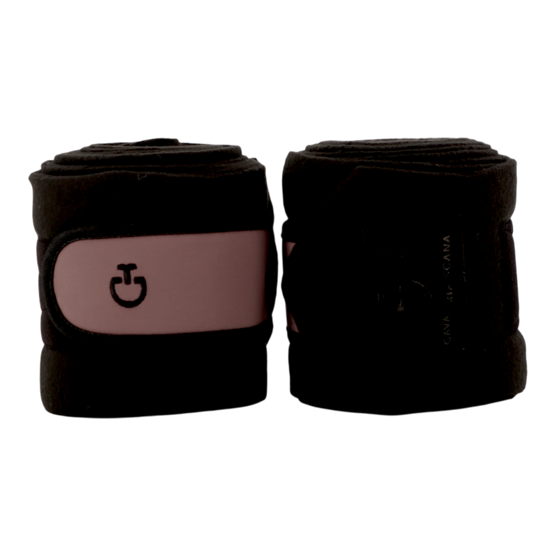 Cavalleria Toscana - Polo bandages 4 Tech zwart/lila (x4) | - Ohlala