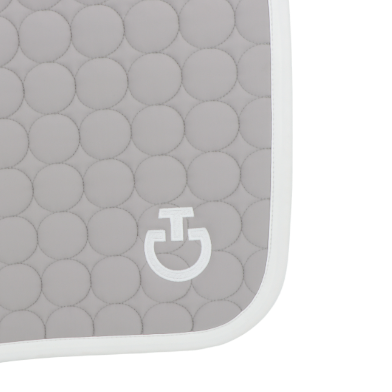 Cavalleria Toscana - Tapis de selle Circle Quilted light grey | - Ohlala