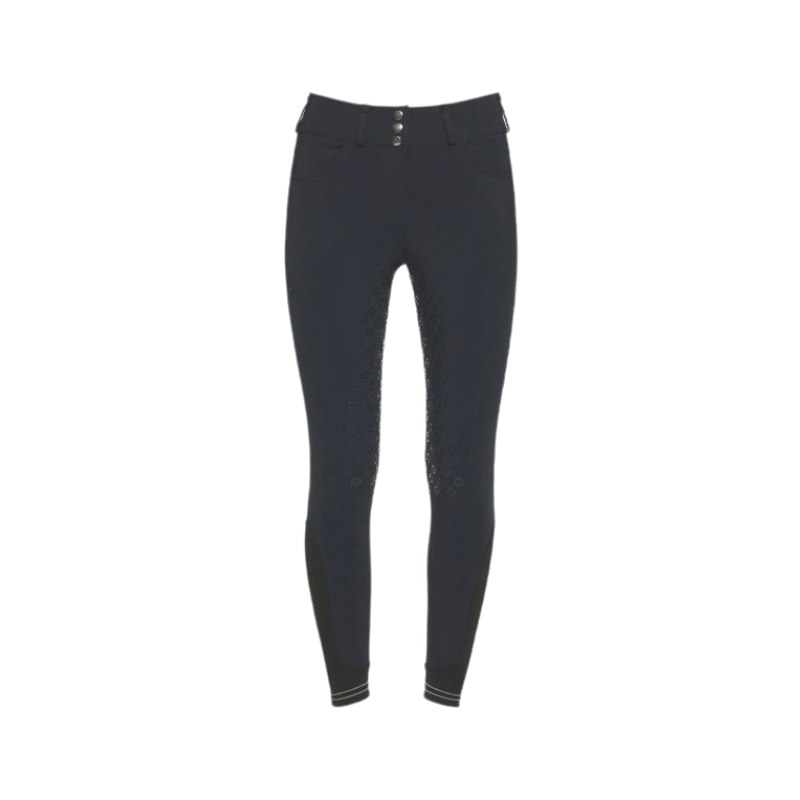 Cavalleria Toscana - Pantalon d'équitation femme taille haute full grip marine | - Ohlala