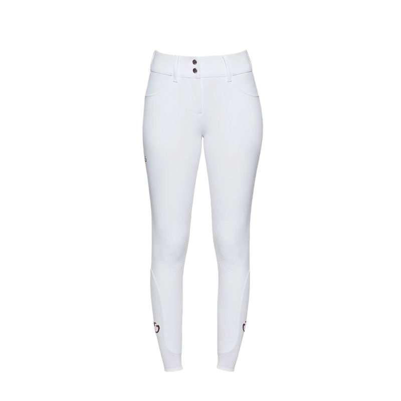 Cavalleria Toscana - Pantalon d'équitation femme taille haute blanc | - Ohlala
