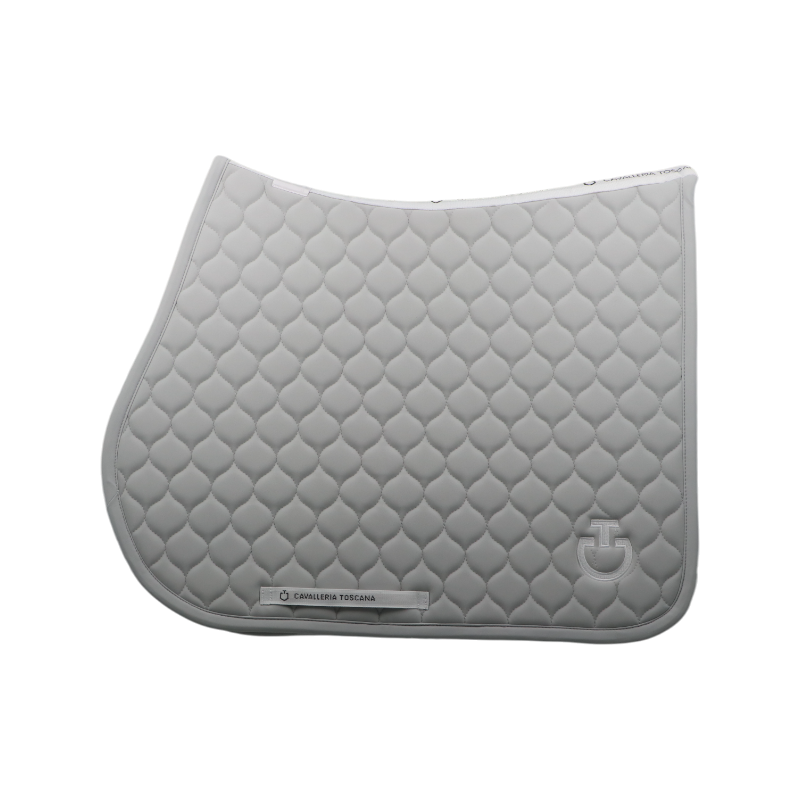 Cavalleria Toscana - Zadeldek Circular Quilted light grey | - Ohlala