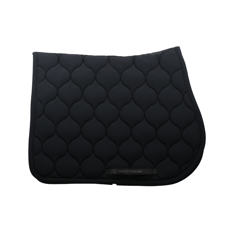 Cavalleria Toscana - Zadeldek New Circular Quilted Jersey zwart/ koper | - Ohlala